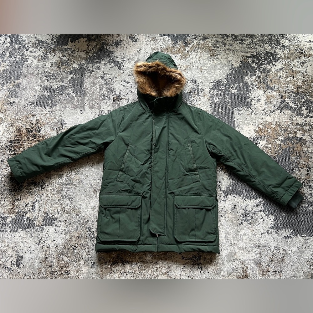 GAP Men’s Forest Green Puffer Winter Jacket Size L
